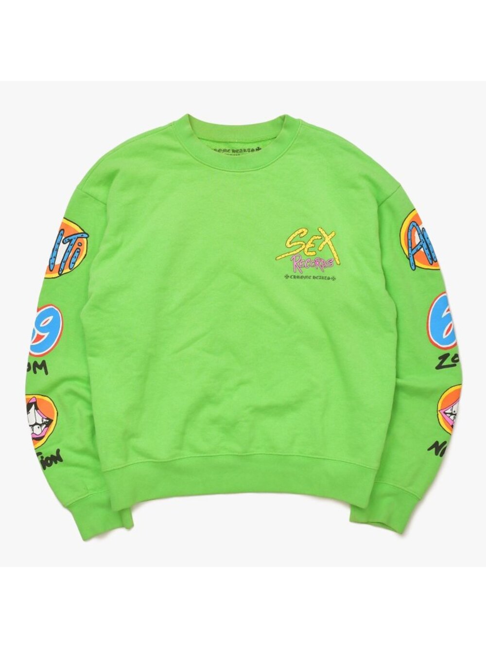 Chrome Hearts Matty Boy Sex Records Sweatshirt Green Multicolor
